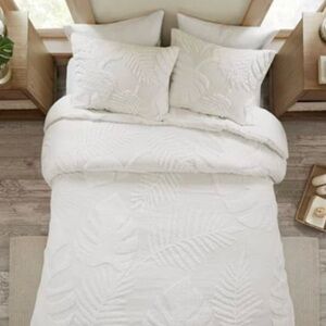 Madison Park Ceiba Tufted Cotton Chenille Duvet Cover Set Queen
